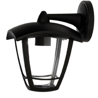 Farol de jardin brazo arriba Serie Barli E27 Negro