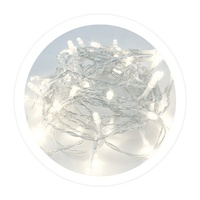 Guirnalda LED transparente 10M 8 funciones Luz fria