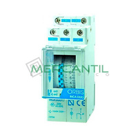 Interruptor Horario Analogico Modular Diario INCA DUO QRD ORBIS - Con Reserva