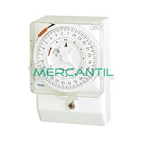 Interruptor Horario Analogico Trascuadro Semanal MINI QRS ORBIS - Con Reserva