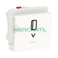 Interruptor de Tarjeta 10A 2 Modulos New Unica SCHNEIDER ELECTRIC