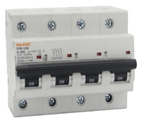 Interruptor magnetotermico EPB125H Alpha+. 4 P, 100A, curva C. 10kA