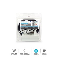 Kit 5M Tira de LED 6W/M IP20 Azul preparado