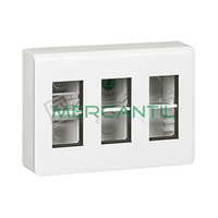 Kit Puesto Trabajo Superficie para Modulos 3x4 Mosaic LEGRAND