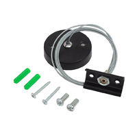 Kit de suspension para carril monofasico Negro