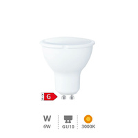 Lámpara LED dicroica 6W GU10 3000K regulable                                                        