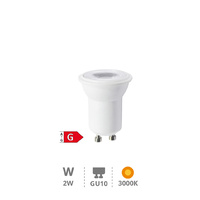 Lámpara LED ultrabrillo 2W GU10 3000K                                                               