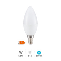 Lámpara LED vela 6,5W E14 6000K                                                                     