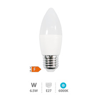 Lámpara LED vela 6,5W E27 6000K                                                                     