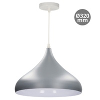 Lámpara de techo colgante Serie Nola E27 Ø320mm Gris