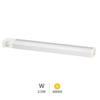 Luz de armario LED con sensor crepuscular y movimiento 2,5W 4000K