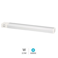 Luz de armario LED con sensor crepuscular y movimiento 2,5W 6000K