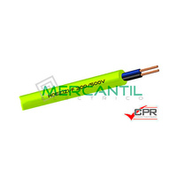 Manguera flexible libre de halógenos 2x0.75mm 300/500V H05Z1Z1-F CPR 100 metros