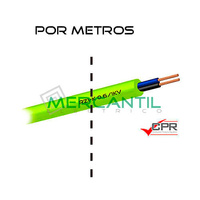 Manguera flexible libre de halógenos 2x10mm 600/1000V CPR RZ1-K por metro