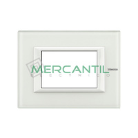 Marco Embellecedor Rectangular Axolute BTICINO - Color Cristal Blanco