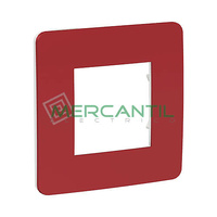 Marco Embellecedor Universal Soporte Blanco Studio Color New Unica SCHNEIDER ELECTRIC - Color Rojo