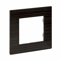 Marco embellecedor 1 elemento madera oscura Niloé Step Legrand