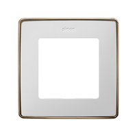 Marco para 1 elemento blanco base cobre Simon 82 Detail Select