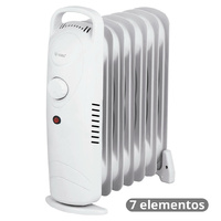 Mini-radiador de aceite de 7 elementos Máx. 600W