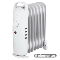 Mini-radiador de aceite de 9 elementos Máx. 900W