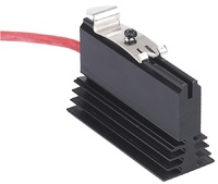 Miniresistencia calefactora en aluminio. NTL030. 30W. 120-260V AC/DC