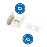 Pack 2 Tapones y 2 grapas para Perfil LM3704