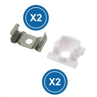 Pack 2 Tapones y 2 grapas para Perfil LM3712