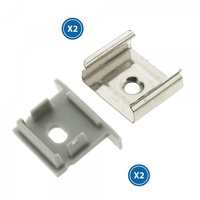 Pack 2 Tapones y 2 grapas para Perfil LM3767