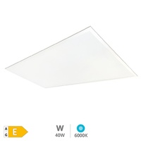 Panel empotrable LED rectangular Luena 119,5x29,5cm 40W 6000K Blanco