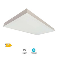 Panel superficie LED rectangular Kisongo 24W 6000K Blanco