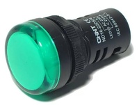 Piloto compacto plástico (led) verde 400Vca