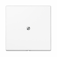 Placa central con salida de cable blanco alpino mate LS990 Jung