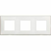 Placa embellecedora Classia de color Blanco Satinado - 2 x 3 módulos