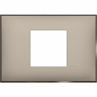 Placa embellecedora Classia de color Crema Satinado - 2 módulos centrados