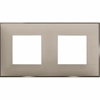 Placa embellecedora Classia de color Crema Satinado - 2 x 2 módulos