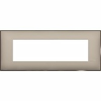 Placa embellecedora Classia de color Crema Satinado - 7 módulos