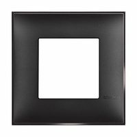 Placa embellecedora Classia de color Dark - 2 módulos