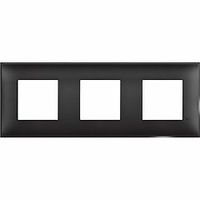 Placa embellecedora Classia de color Dark - 2 x 3 módulos