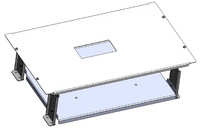 Placa frontal para int.caja moldeada 125/250A 350x300mm vertical