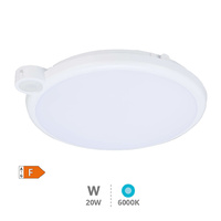 Plafon techo LED Kamina con sensor movimiento y crepuscular 20W 6000K