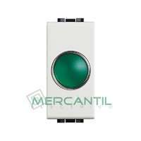 Portalamparas con Difusor 1 Modulo Living Light BTICINO - Color Verde