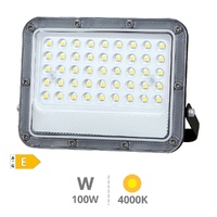 Proyector aluminio LED Belinta 100W 4000K IP65 Negro