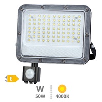 Proyector aluminio LED Belinta con sensor 50W 4000K IP65 Negro