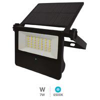 Proyector solar LED Kumira con sensor 7W 6500K IP65 Negro