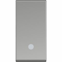 Pulsador iluminable Classia - 10A -250 Vca - Aluminio - 1 módulo