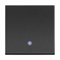 Pulsador iluminable Classia - 10A -250 Vca - Dark - 2 módulos