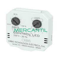 Regulador Oculto en Caja de Mecanismo para Lamparas LED Regulables CONTROL LED ORBIS