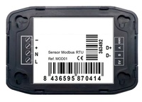 Sensor Modbus inteligente de excedente de FV para VE. 1F+N 230VAC. Hasta 100A