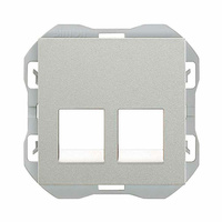 Tapa RJ45 doble sin conector Simon 270 Color Aluminio