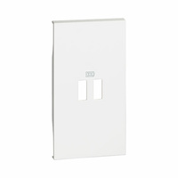 Tapa frontal para base cargador USB 2 módulos blanco Living Now Bticino